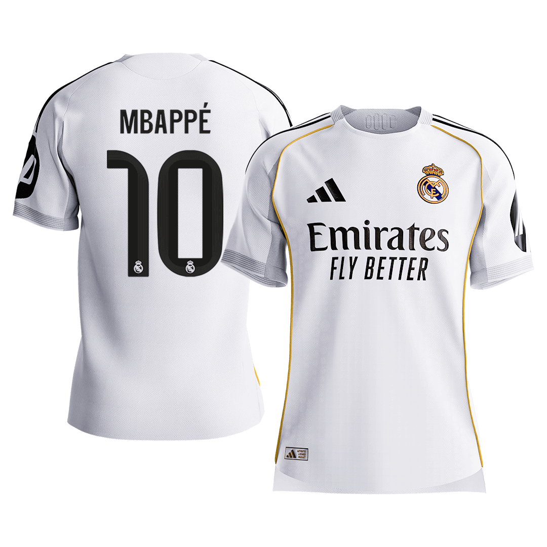 Real Madrid 2025/26 Home Soccer Jersey - MBAPPÉ #10 - Player Version